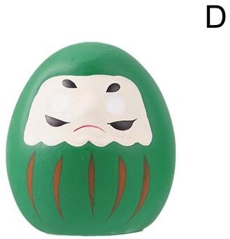 Inspired Finds Japanese Daruma Doll Mini Lucky Charm Ceramic Ornament For Home Decor green