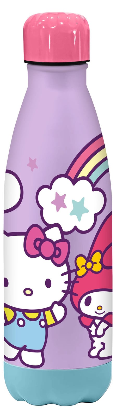 Kids Euroswan RVS-fles Soft Touch 500ml - Hello Kitty