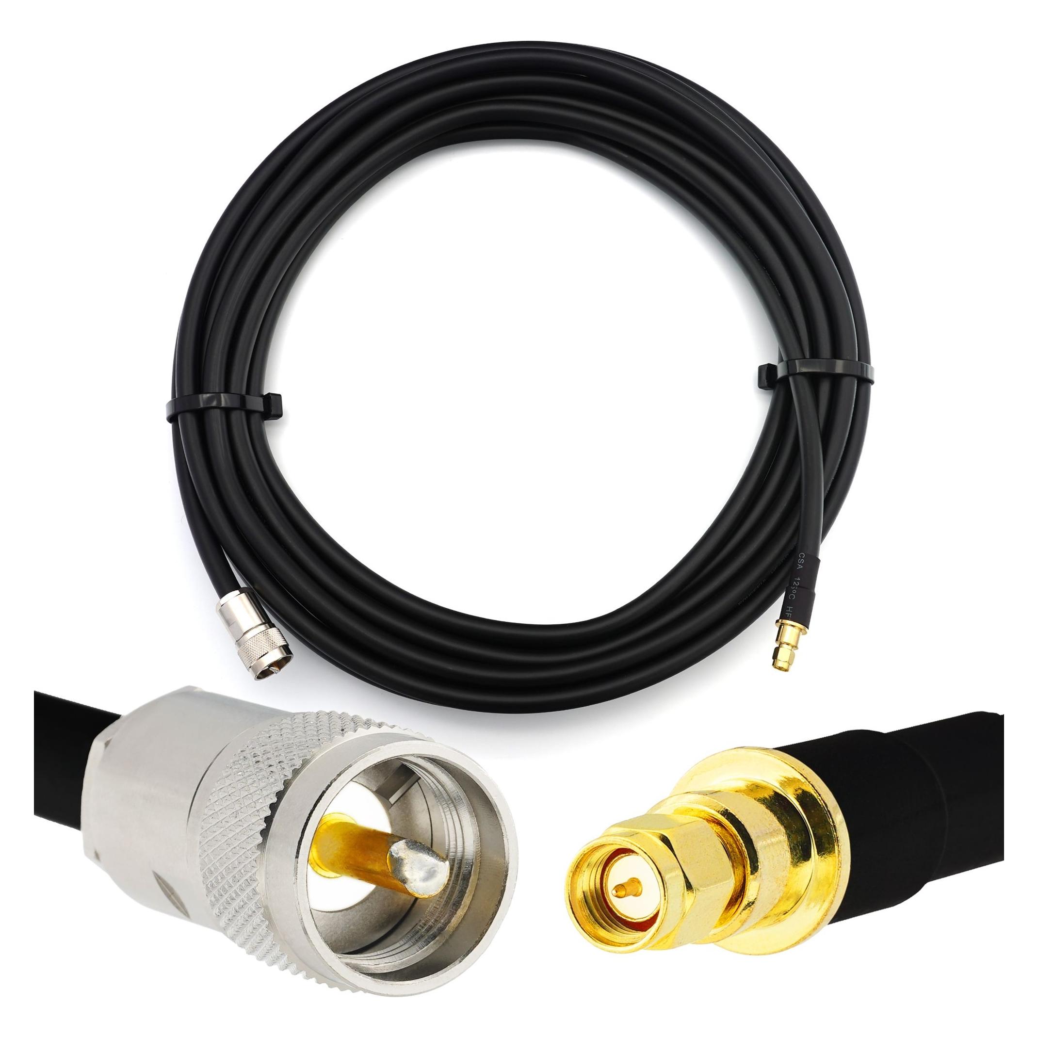 Rangeful SMA Male to PL259 4m RG213U Coaxial Cable (RG213U-SM-PL-4)