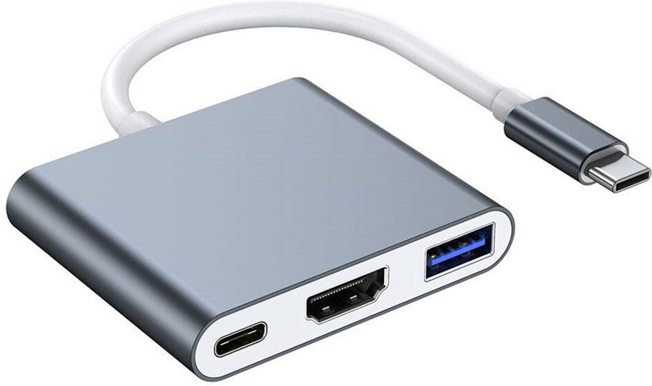Lippa 3-in-1 60W USB-C Hub - Sølv
