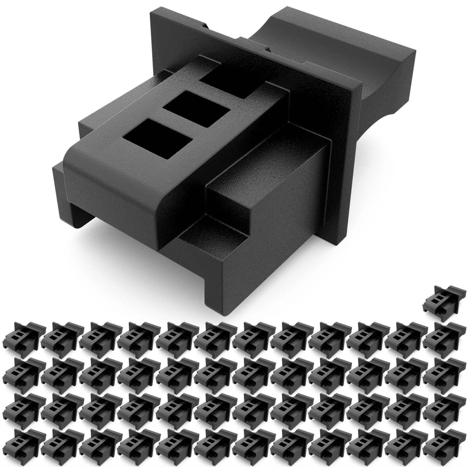 Selius 50 stuks RJ45 stofkapjes voor netwerkaansluitingen