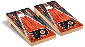 Skip's Garage Philadelphia Flyers NHL Triangle Cornhole Board Set