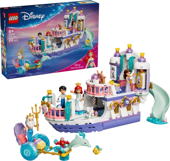 LEGO Disney Princess 43299 Arielles Königliches Hochzeitsboot