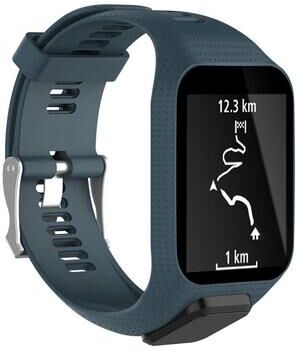 Everyday Crate TomTom Runner 2 Band Soft Silicone Watch Strap Sport Replacement For Runner 2 And Runner 3 navy Blue