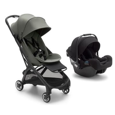 Bugaboo Butterfly + Turtle One Travel System - Black / Forest Green / Black