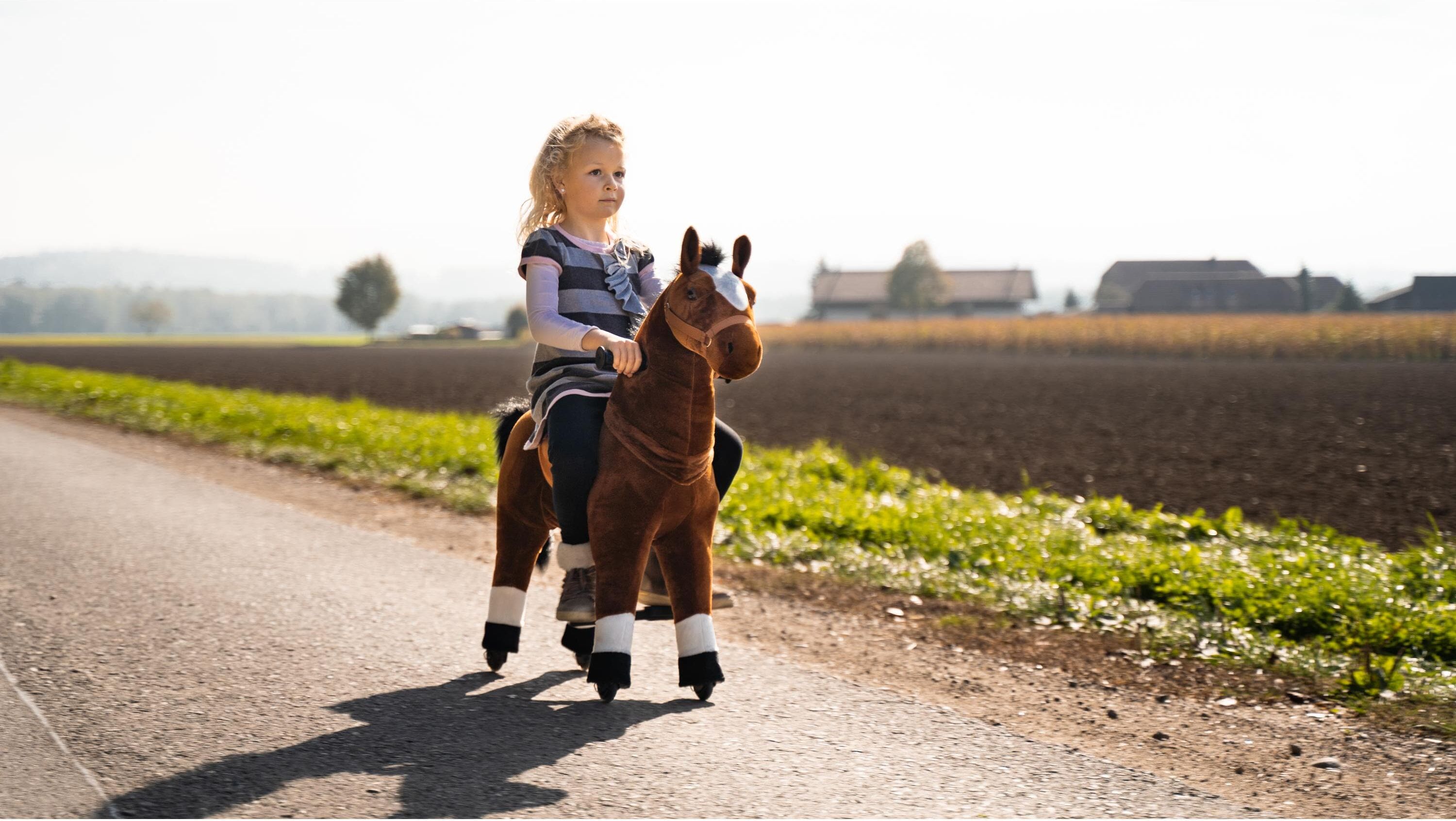 Reitpferd "zoosy Pferd Gr. M", Kinder, braun, Stehtiere Reitpferd braun Einheitsgröße