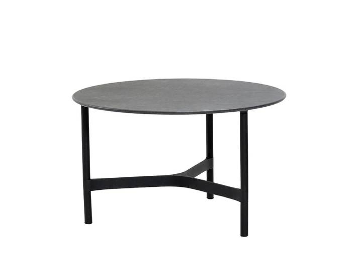 Cane-line Twist Couchtisch medium Ø70 cm Fossil Black-Lava Grey