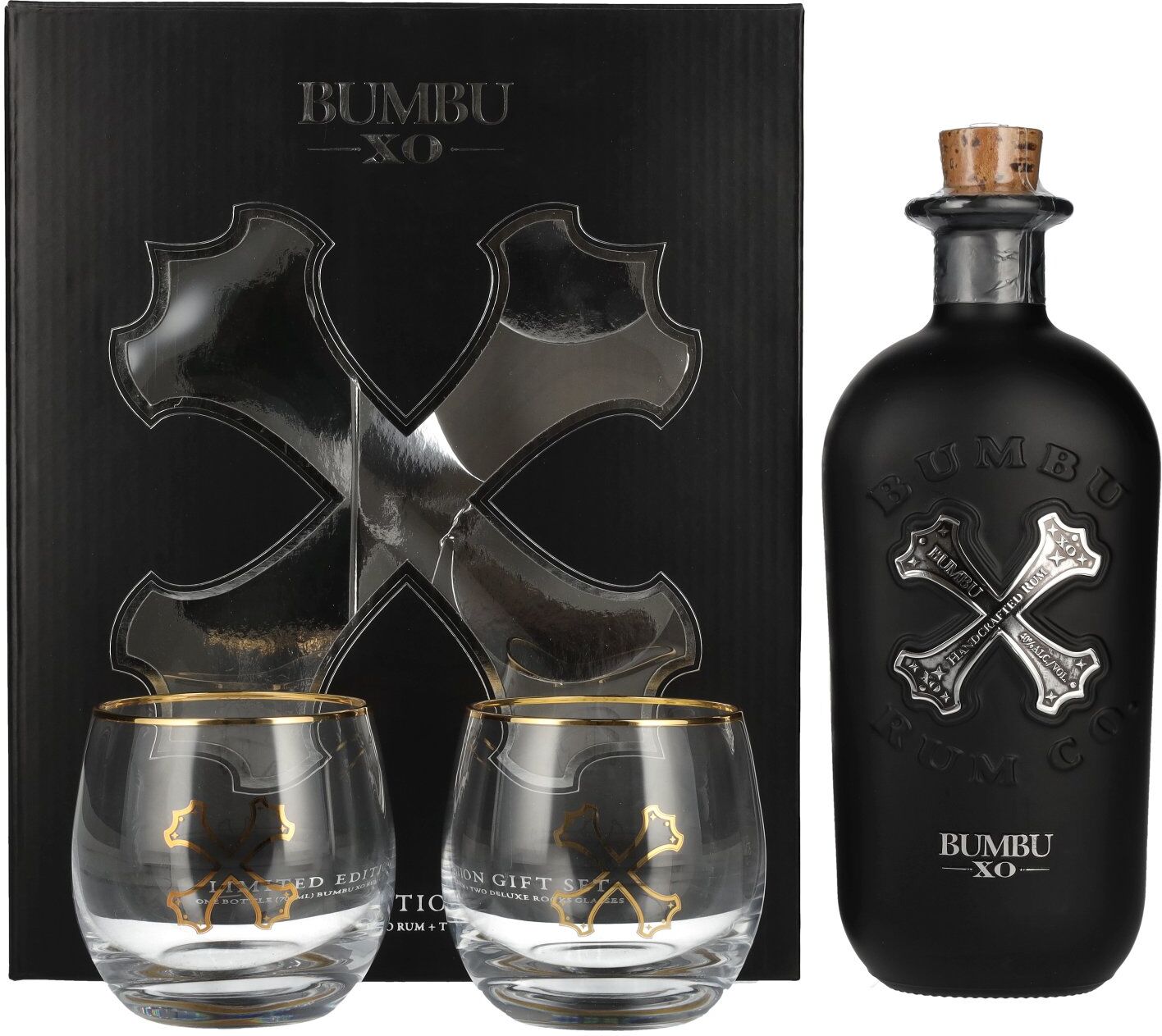Bumbu Rum Bumbu XO Handcrafted Rum 40% Vol. 0,7l in Geschenkbox mit 2 Gläsern