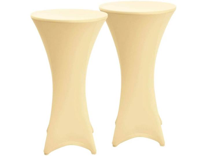 STEHTISCHHUSSE Stella Ø 80cm Creme (2tlg)