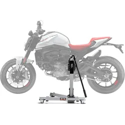 Zentralständer EVOLIFT® für Ducati Monster 950 + 23- Shadow Edition (Grundfarbe: Grau) Ohne Ohne Mit Steckdosenhalterung Ohne
