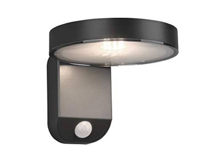 Reality Leuchten LED Solar Außenwandleuchte Posadas R22251142, Kunststoff anthrazit, inkl. 4.5 Watt LED, Bewegungsmelder Wandleuchte