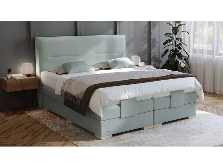 PAARA Boxspringbett Kreta elektrisch verstellbar mit Motor alle Größen, mit einzigartigem Belüftungssystem