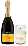Wine.com """Rated Prosecco & Rewined Candle Gift Set"""