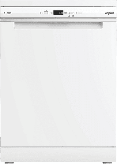 Lavavajillas - Whirlpool W8F HP51W, 15 servicios, 10 programas, 60 cm, MaxiSpace Tub, PowerClean Pro, Tecnología 6th Sense, Blanco