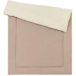 BORNINO HOME Wende-Krabbeldecke Musselin 100x145 cm, braun