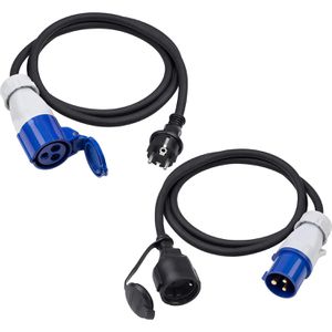 Meister CEE-Adapter WU7425310, 1,5 m, CEE 16A / 230V auf Schutzkontakt 230V, IP44