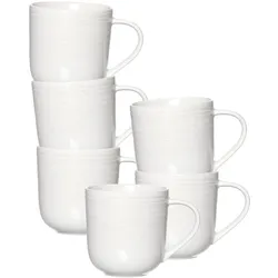 KAFFEEBECHER Levi Weiß 400 ml 6er Set