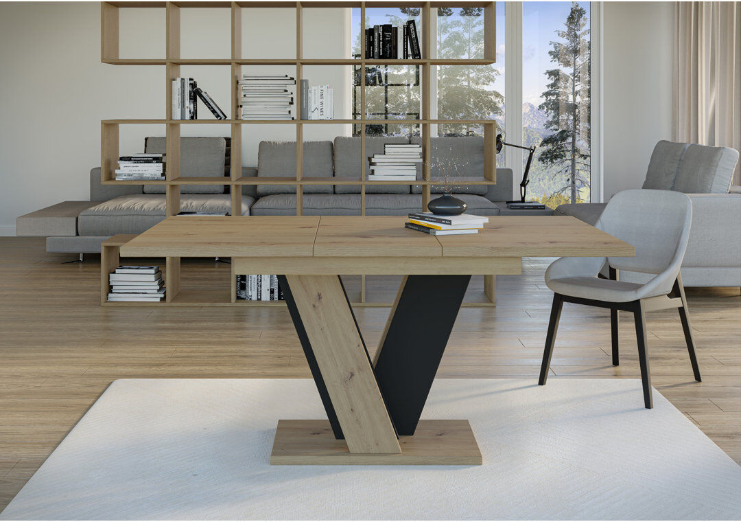 Metro Extendable Dining Table Ameila Brown