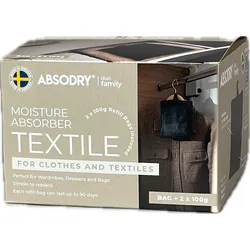 Absodry Duo Family Entfeuchter für Kleidung und Textilien mit 2 x 100 g