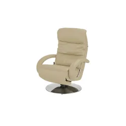 Hukla Leder-Relaxsessel beige - Leder Florian ¦ beige ¦ Maße (cm): B: 73 H: 102 T: 91.0