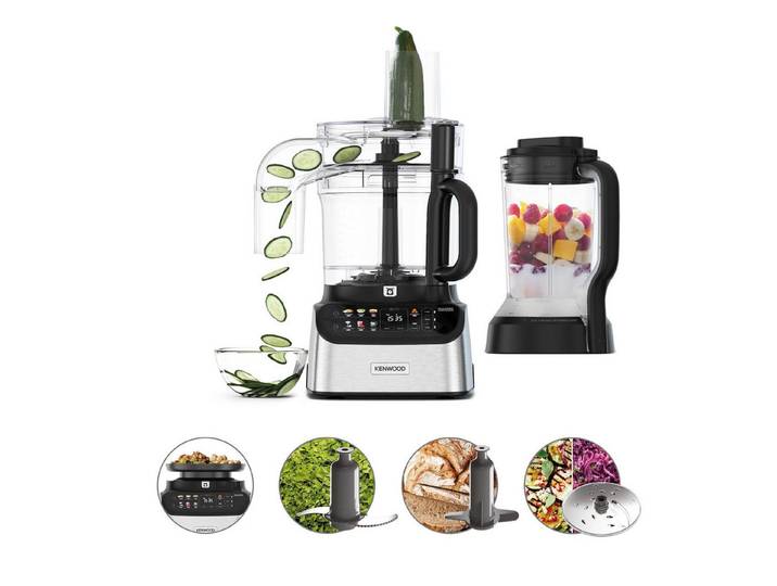 KENWOOD Kompakt-Küchenmaschine MultiPro OneTouch FDM73.480SS schwarz, 1000 W
