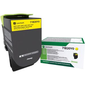 Lexmark Toner 71B20Y0 Prebate, gelb, 2300 Seiten