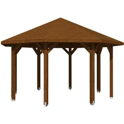 Skan Holz Pavillon Nice-Größe 2-nussbaum