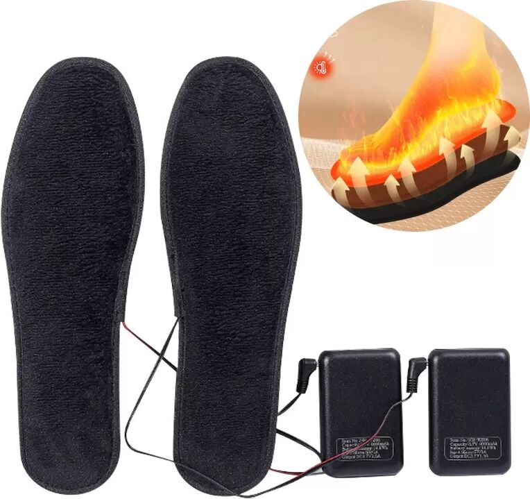INF Beheizbare Einlegesohlen mit wiederaufladbaren Powerbanks XXXL