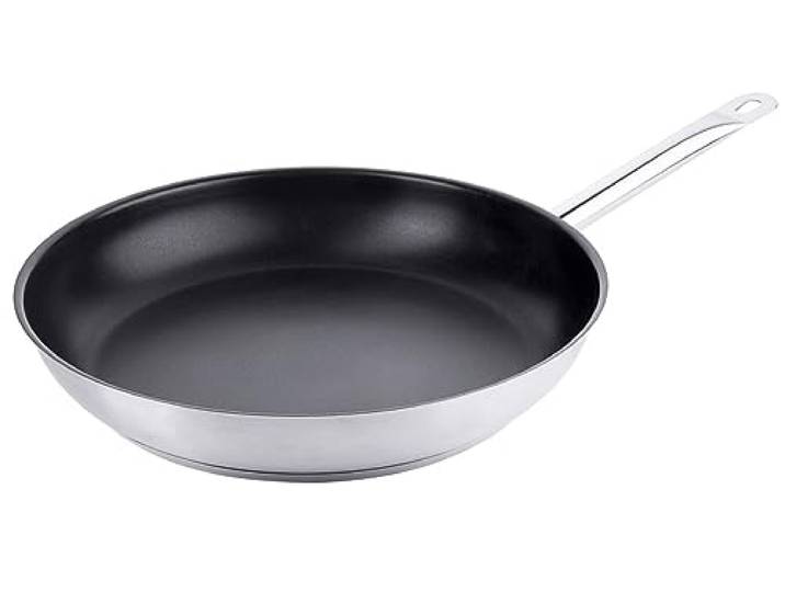 Contacto Edelstahl Antihaft-Bratpfanne Ø 32 cm, Rohrgriff, verkapselter Boden, induktionsgeeignet