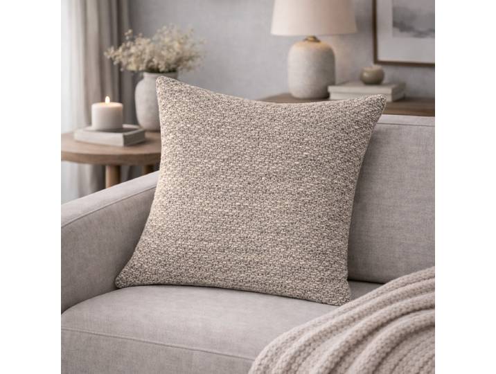 Housse de coussin Fjella Argenté/Argenté 40 x 40cm Polyester