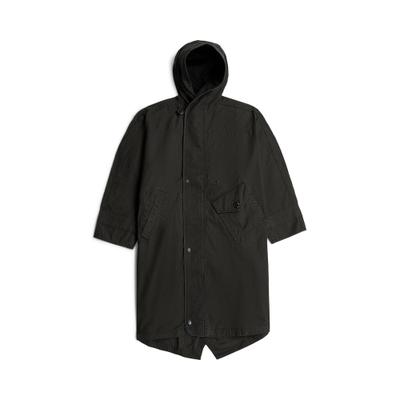 Parka G-STAR "Fishtail Parka", Damen, Gr. XS, schwarz (dk schwarz), Obermaterial: 70% Baumwolle, 30% Baumwolle, Jacken Parka
