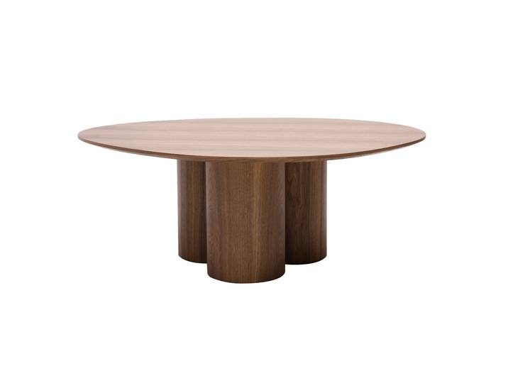 Table basse design bois foncé noyer L100 cm HOLLEN
