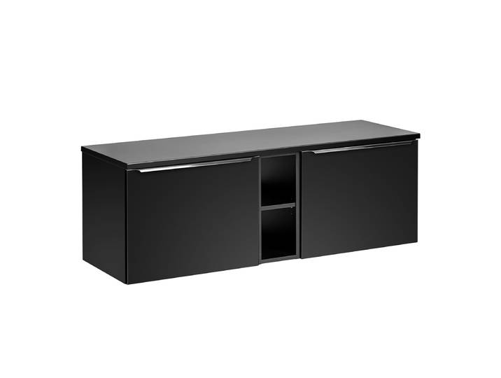 Meuble sous-vasque 140cm 2 niches Éros Noir