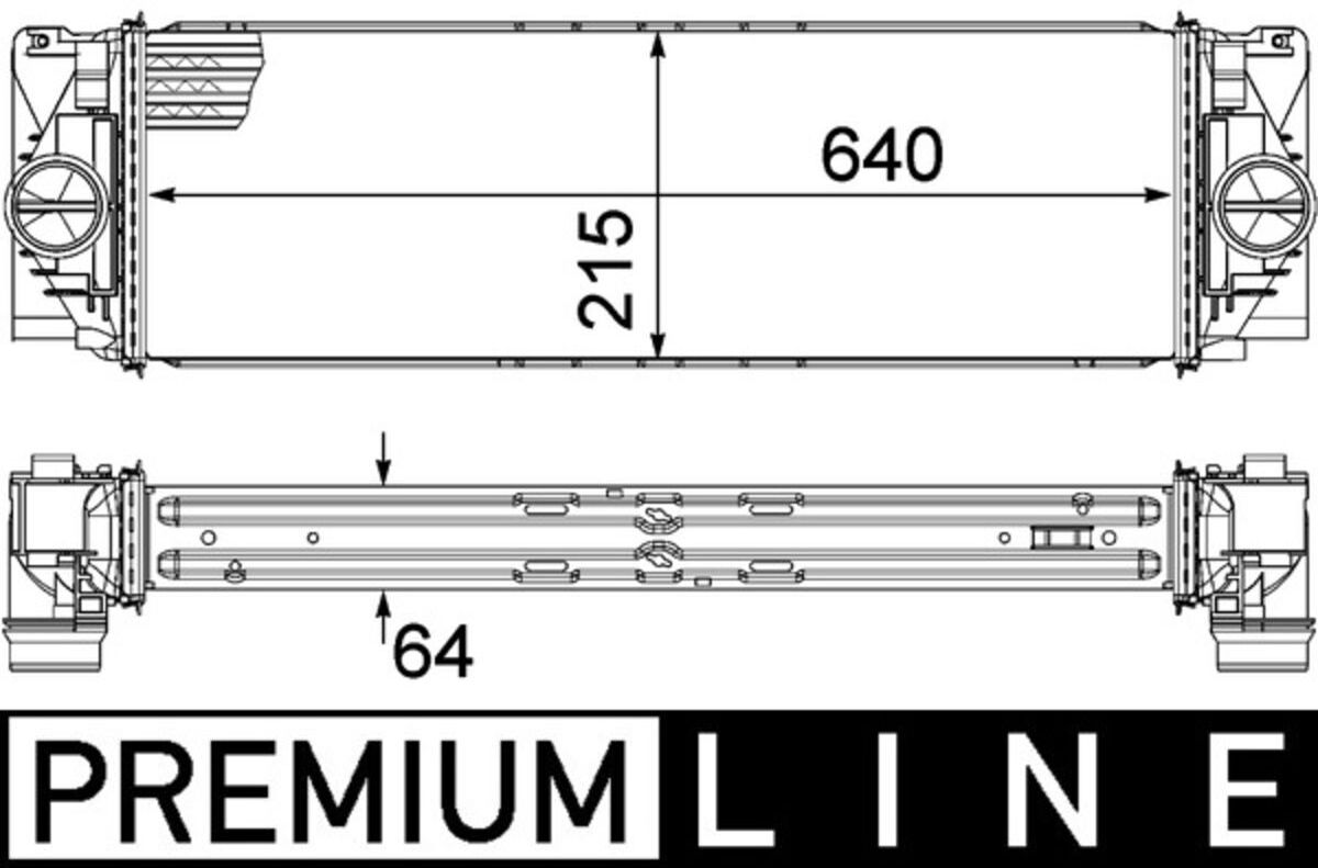 Ladeluftkühler MAHLE CI 368 000P
