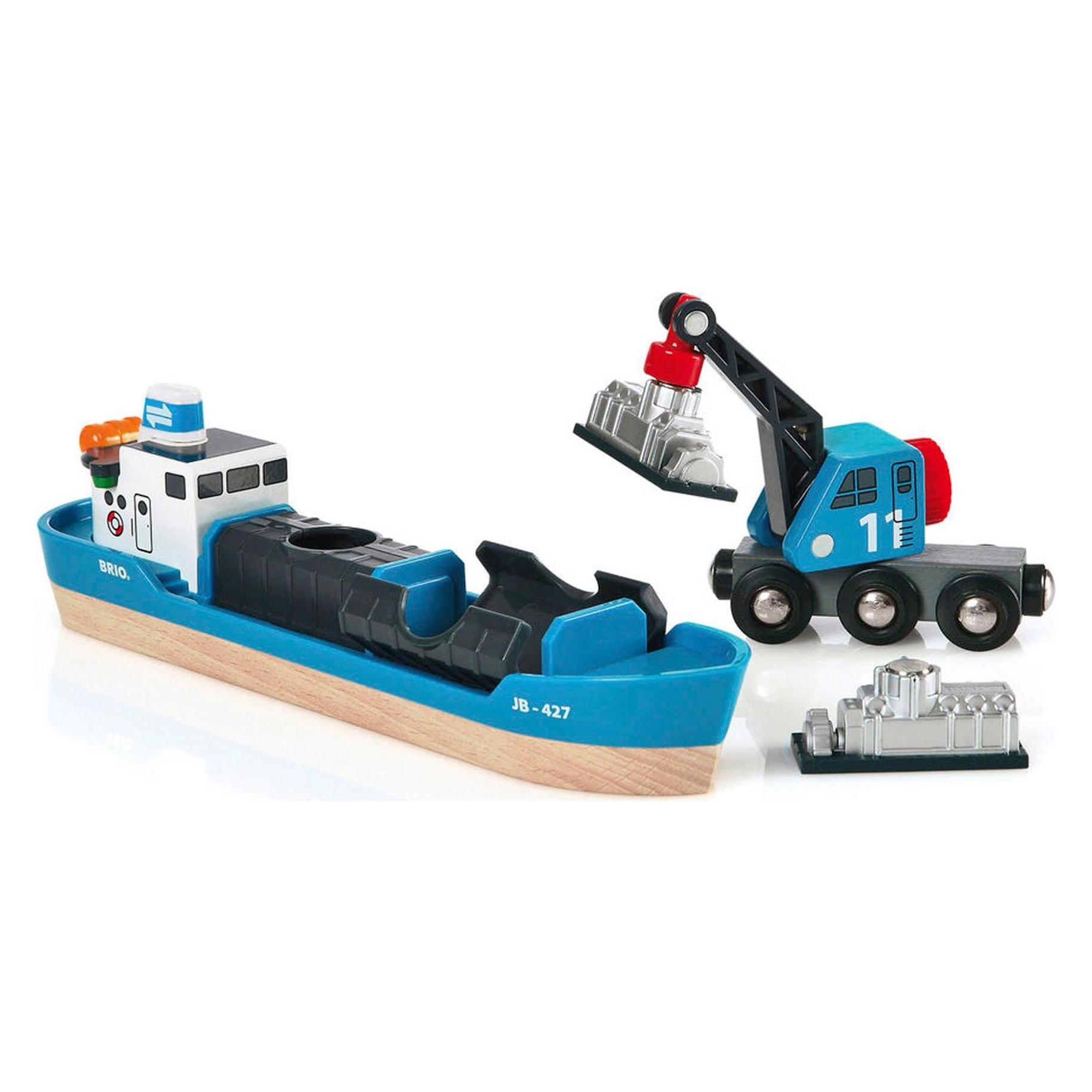 Brio Containerschiff mit Kranwagen (33534)