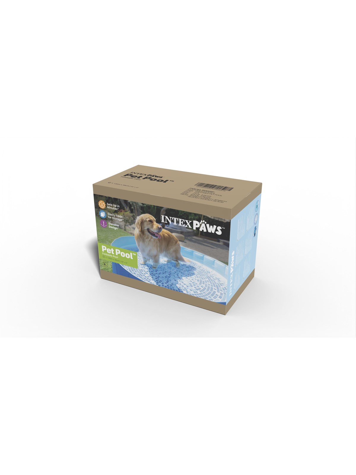 Intex Faltbarer Haustier-Pool 152x30 cm