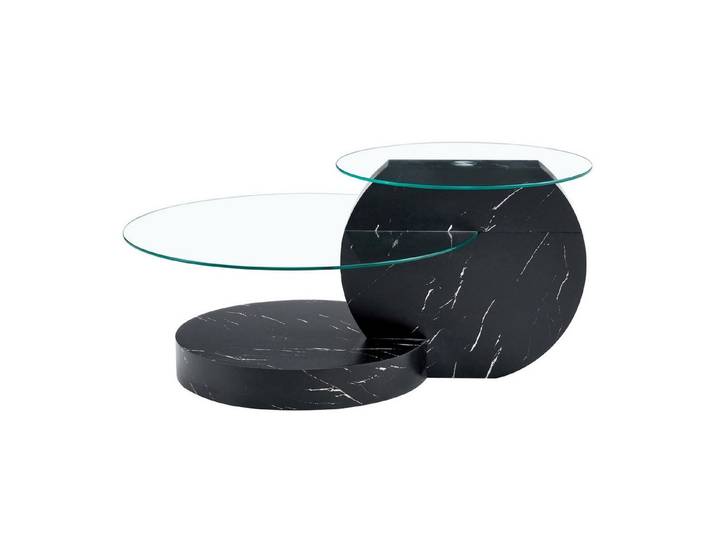Fine Life Pro Couchtisch Moderner minimalistische Couchtisch aus gehärtetem Glas