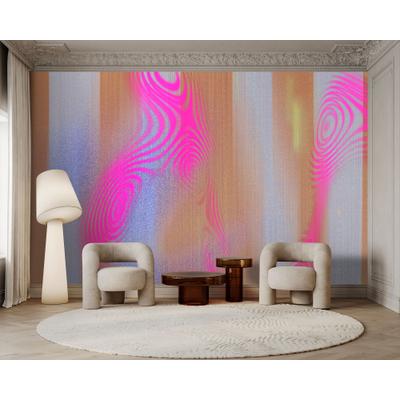 Fototapete LIVING WALLS "Walls by Patel 5 Fototapete Abstrakter Neon-Farbverlauf", bunt, B:4m H:0m L:2,7m, Vlies, Tapeten, Abstrakter Neon-Farbverlauf auf 200 g/m² Premium-Vlies