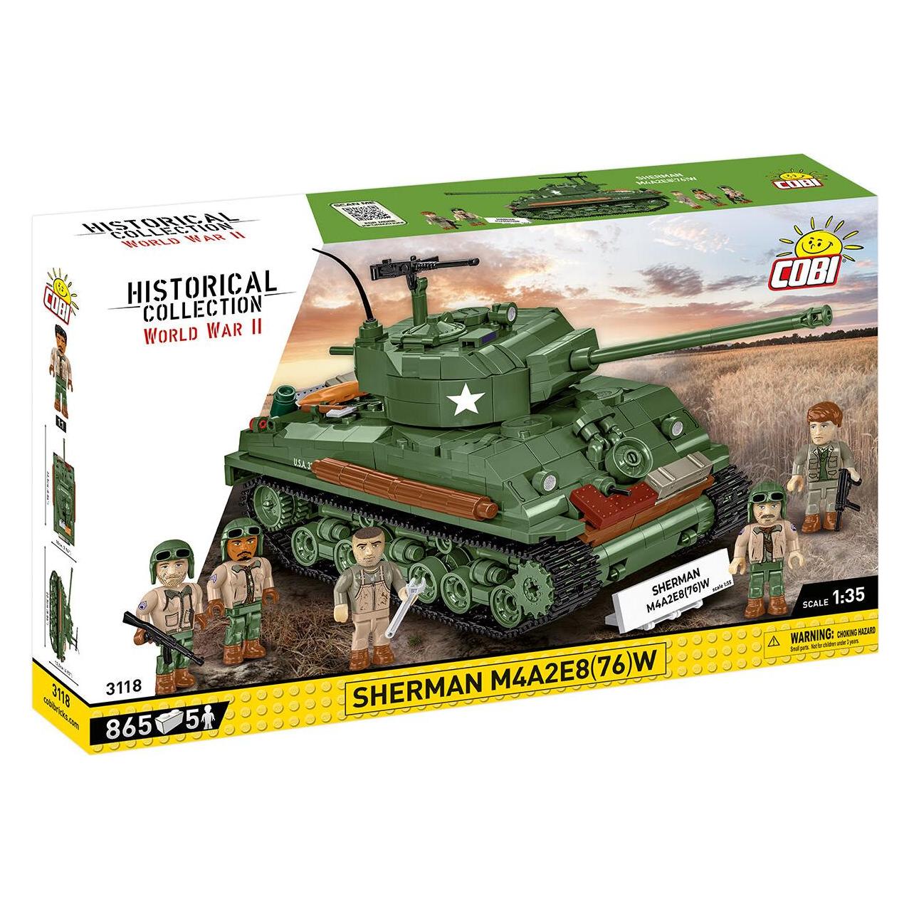 Cobi Historical Collection Sherman M4A2E8 (76)W (COBI-3118)