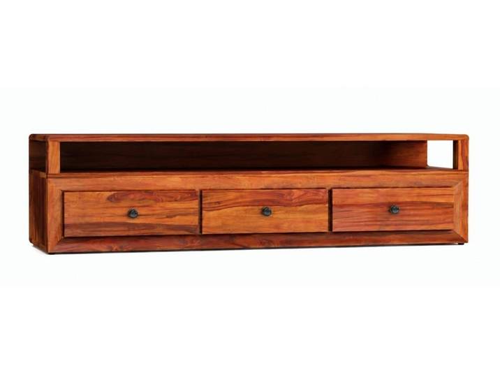 JVmoebel Lowboard Massivholz TV Lowboard Sideboard Modernes Design 3 Schubladen (1-tlg)