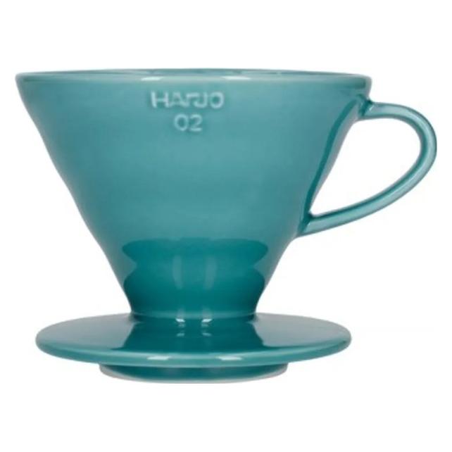 Hario Kaffeefilterhalter V60, Colour Edition, Turquoise Green (Hario-VDC-02-TQ-BB)