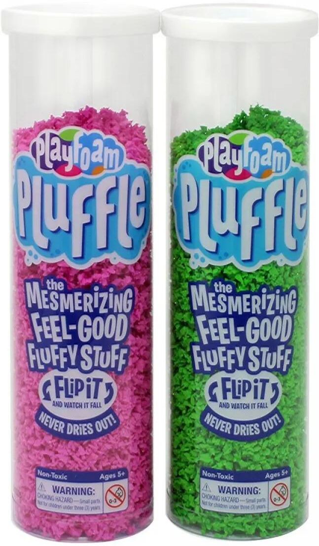 Educational Insights Playfoam Pluffle Pink ; Green 2-Pack for Kids, Ages 5+
