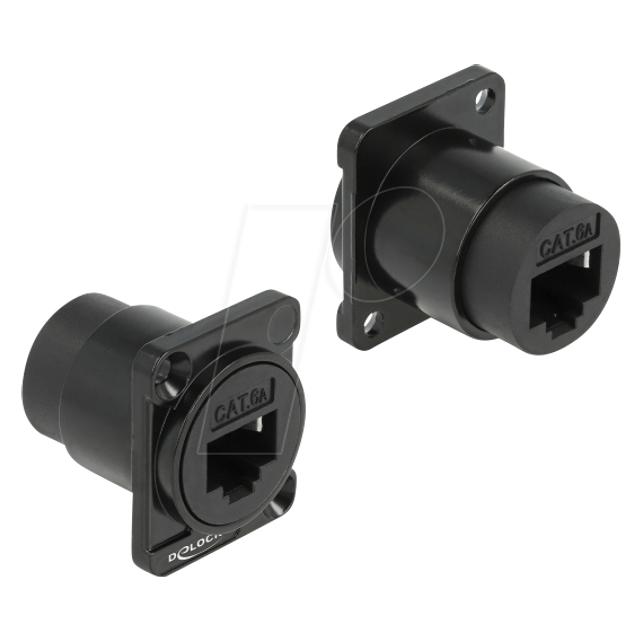 Delock D-Typ Modul RJ45 Cat.6A Bu zu Bu (Netzwerk Zubehör) (87815)