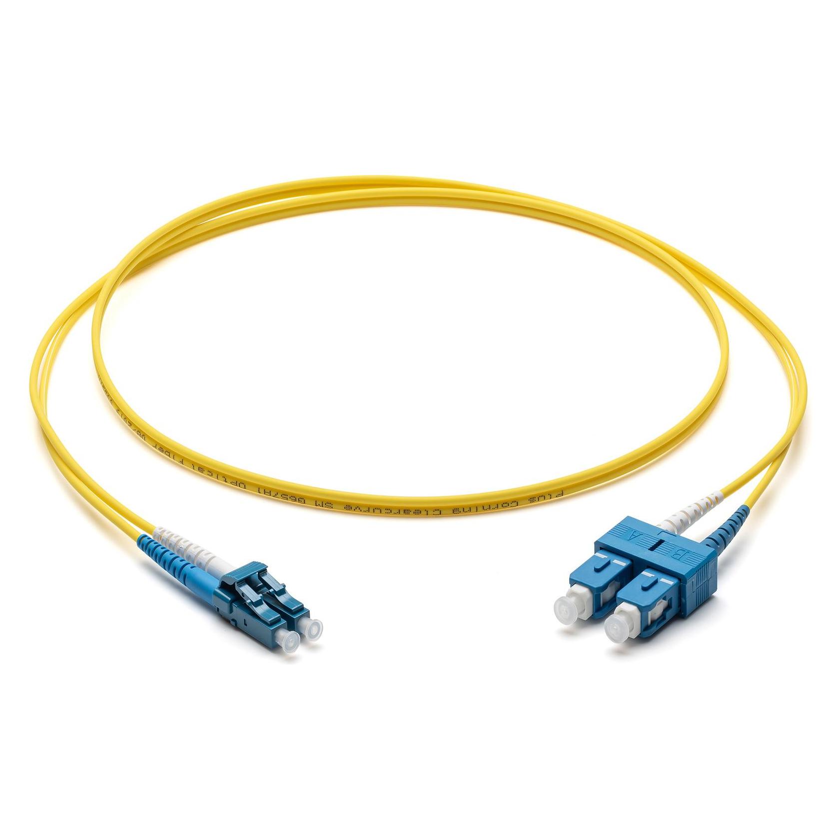 Corning Glasfaser Patchkabel 2x 2.0 mm - Singlemode Duplex: LC UPC Duplex auf SC UPC Duplex, 3m (Gel (3 m) (F047202G2Z20003M)