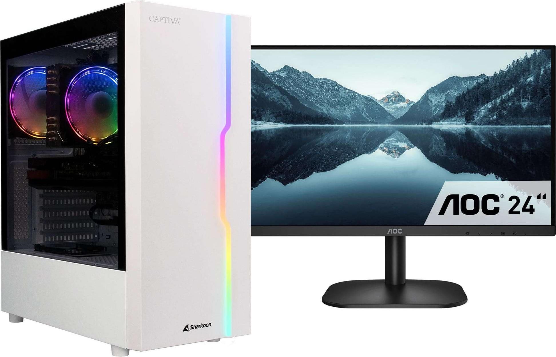 CAPTIVA Business/Office R78-390 TFT Bundle, 3,9 GHz, AMD Ryzen 5, 5600G, 16 GB, DDR4-SDRAM, 500 GB