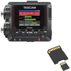 Tascam Audio-Recorder FR-AV2 mit Speicherkarte (CD-Recorder), Audiorecorder, Schwarz