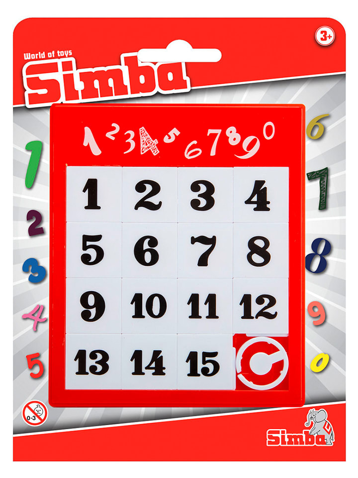 Simba Schiebepuzzle ''Zahlen'' in Rot - ab 3 Jahren - onesize