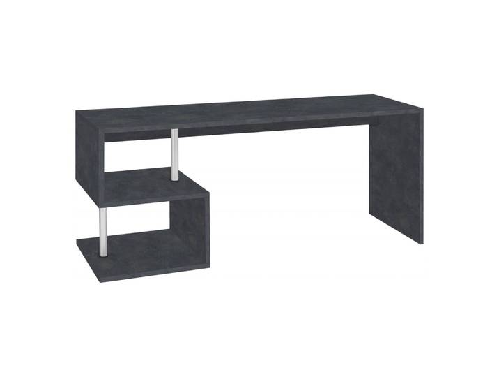 Bureau effet bois ardoise 180x60 cm