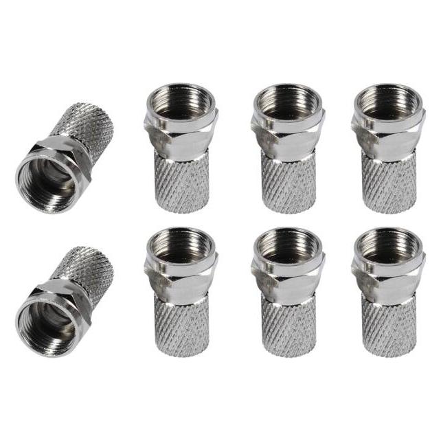 Vivanco F Stecker, 7 mm, 8 Stk. (Stecker und Verbinder) (VVSATADAPTF7MM8P)