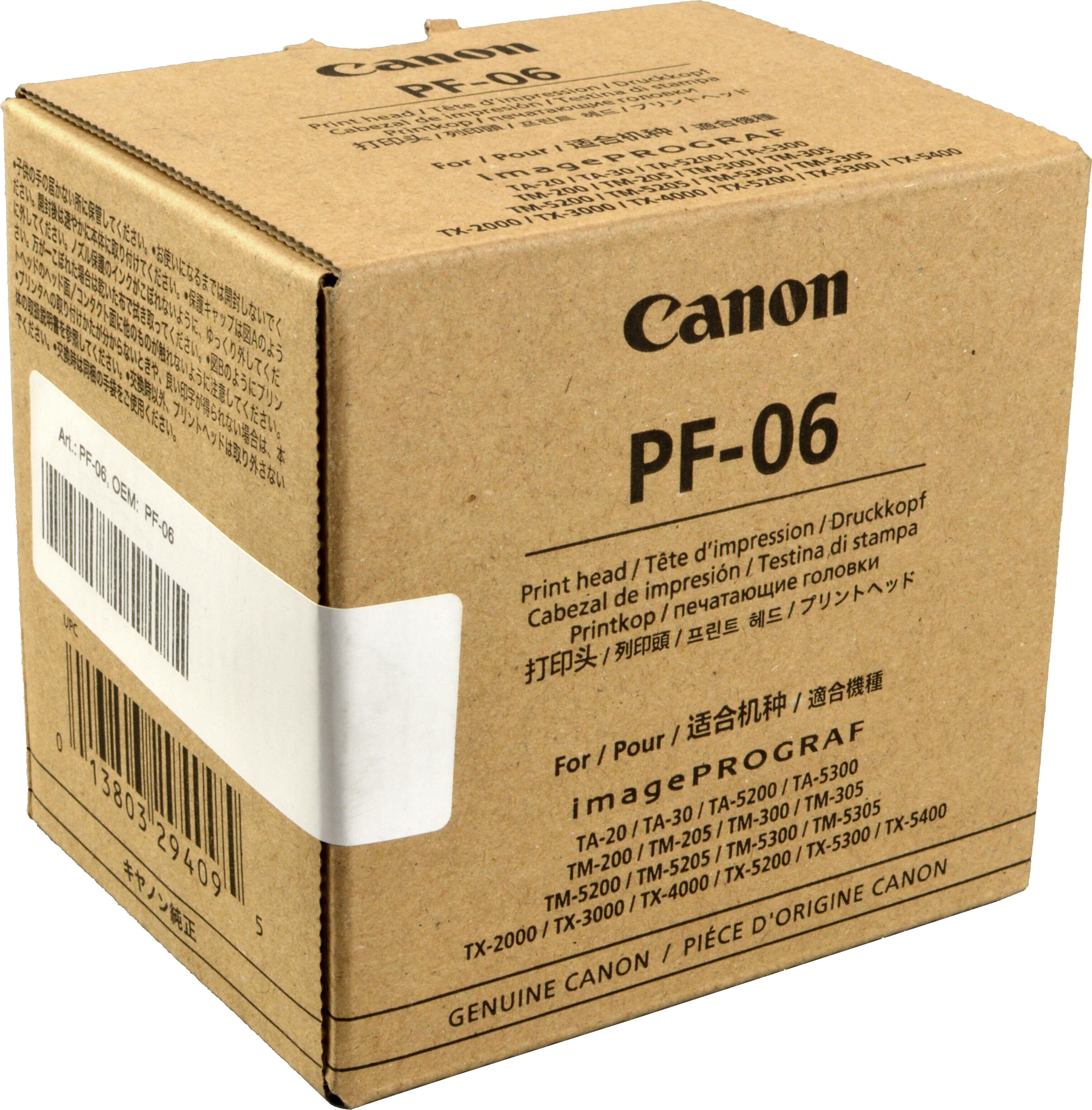 Canon PF-06, magePROGRAF TM-240, TM-240 MFP Lm24, TM-340, TM-340 MFP Lm36, TM-250, TM-250 MFP Lm24, TM-350,..., Tintenstrahl